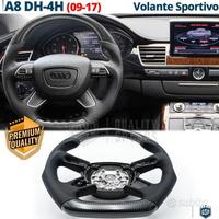VOLANTE Sportivo Per Audi A8 in Carbonio e Pelle