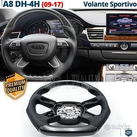 VOLANTE Sportivo Per Audi A8 in Carbonio e Pelle