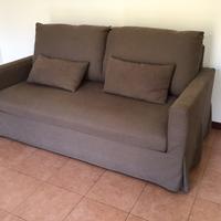 Divano Letto Mat.le col. Grigio scuro - Sfoderabil