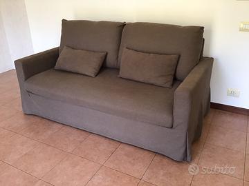 Divano Letto Mat.le col. Grigio scuro - Sfoderabil