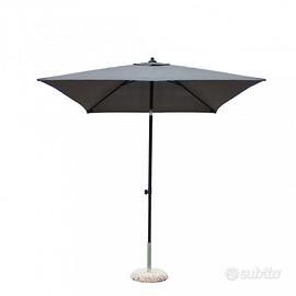 Ombrellone da Giardino 2x2 m in Alluminio Tortora
