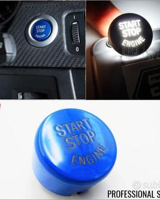 TASTO ACCENSIONE BMW pulsante START M sport BLU