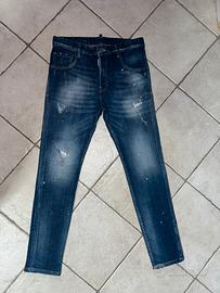 Jeans Dsquared2 Skater fit-Blu Denim Wash