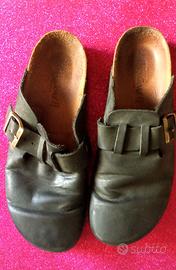 Scarpe vera pelle tipo ecologico n. 39