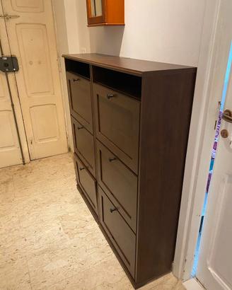 Ikea Brusali Scarpiera a 3 scomparti Legno €55