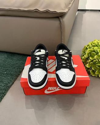 Nike Dunk Low Bianco Nero Panna Sneakers EU38