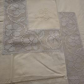 Lenzuola matrimoniali ricamate