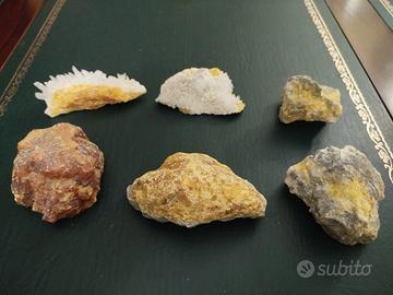 Set di 6 pietre minerarie della Sicilia