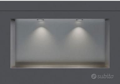 Nicchia da parete in acciaio inox 20x60
