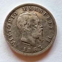 Regno d'Italia - Vittorio Emanuele II - 1 Lira Ste