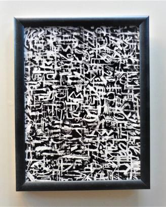 Quadro La Nuit di Alechinsky con cornice