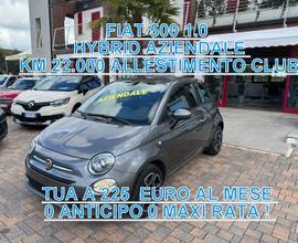 Fiat 500 1.0 Hybrid CLUB TUA A € 225,00 X 84 MESI 
