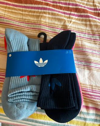 Set 6 Paia Calzini Adidas Nuovi (Tg. L 43-45)