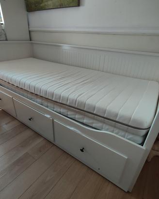 Letto Bianco Salvaspazio + 3 Cassetti