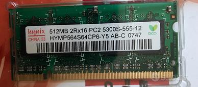 Hynix 1gb ram kit 2x512mb DDR2 SODIMM