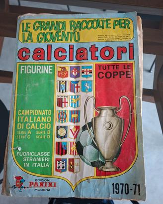 Album figurine Calciatori Panini 1970/71 da rec