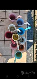 Vasetti da appendere di vari colori