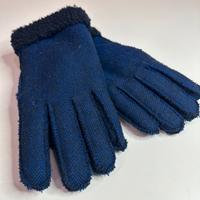 Guanti in felpa azzurri imbottiti Tg M