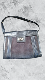 Borsa Vintage 80  in pelle & velluto LORENZI 80