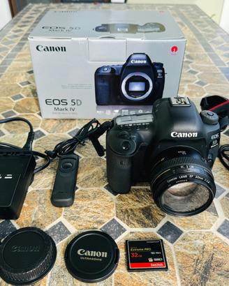 Canon 5D mark iv +  50mm f1.4 USM e filtro UV