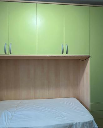 ARMADIO A PONTE + RETE E LETTO