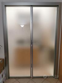 Porta scorrevole doppia in vetro (Scrigno) 
