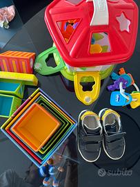 Casetta Chicco + giochi impilabili