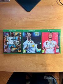 Lotto Giochi Xbox One - GTA V, FIFA 20, FIFA 18