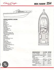 CHRIS CRAFT SEA HAWK 254