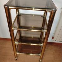 carrello con ripiani vetro