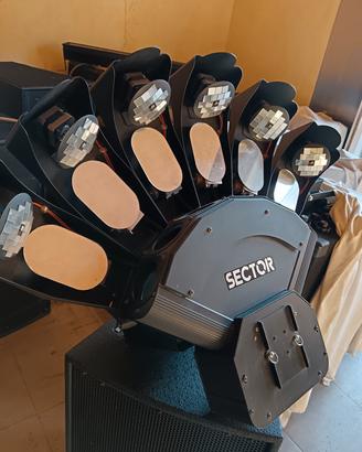 proiettore luci sector per discoteca