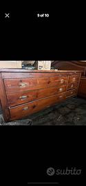 Cassettiera grande legno massello