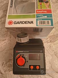 Programmatore irrigazione Gardena+accessori vari 