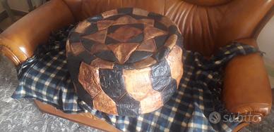 Pouf in pelle 