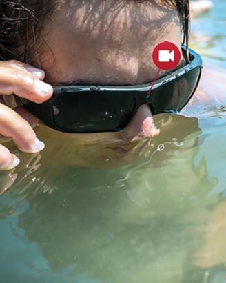 Occhiali con camera per foto/video x  sport acqua