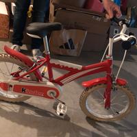 Bicicletta bimbo bimba 3/6 anni con rotelle
