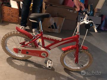 Bicicletta bimbo bimba 3/6 anni con rotelle