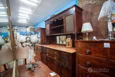 Credenza Antica In Legno Noce – 24969