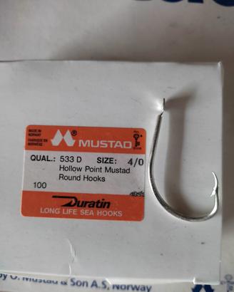Ami Mustad 533 D  Amo finitura Durain 
Size 4/0