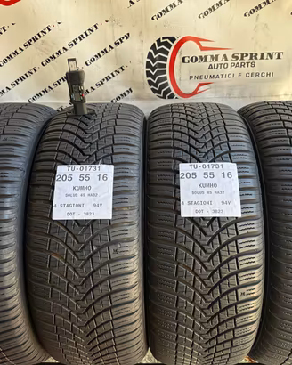 4 PNEUMATICI 205/55 R16 KUMHO 4 STAGIONI