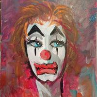 Dipinto di Romano Mussolini "IL CLOWN"