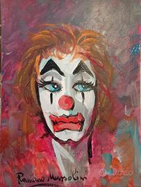 Dipinto di Romano Mussolini "IL CLOWN"