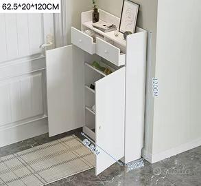 Scarpiera mobile con scaffali mensole per scarpe