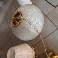 Lampadario da camera con abat-jour