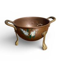 Piccolo scolapasta in rame vintage