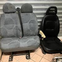 Sedili Ford Transit panca doppia + sedile singolo