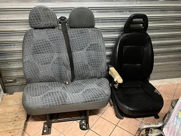 Sedili Ford Transit panca doppia + sedile singolo