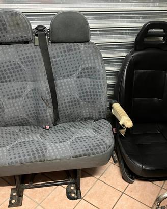 Sedili Ford Transit panca doppia + sedile singolo