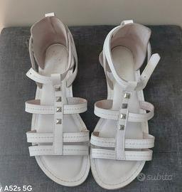 sandali bassi bianchi