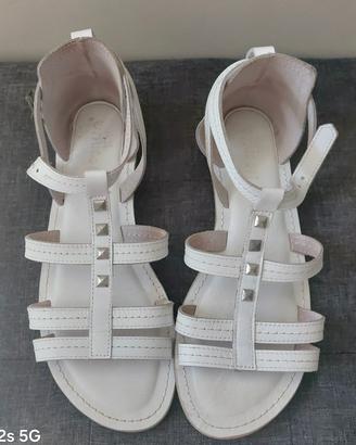 sandali bassi bianchi